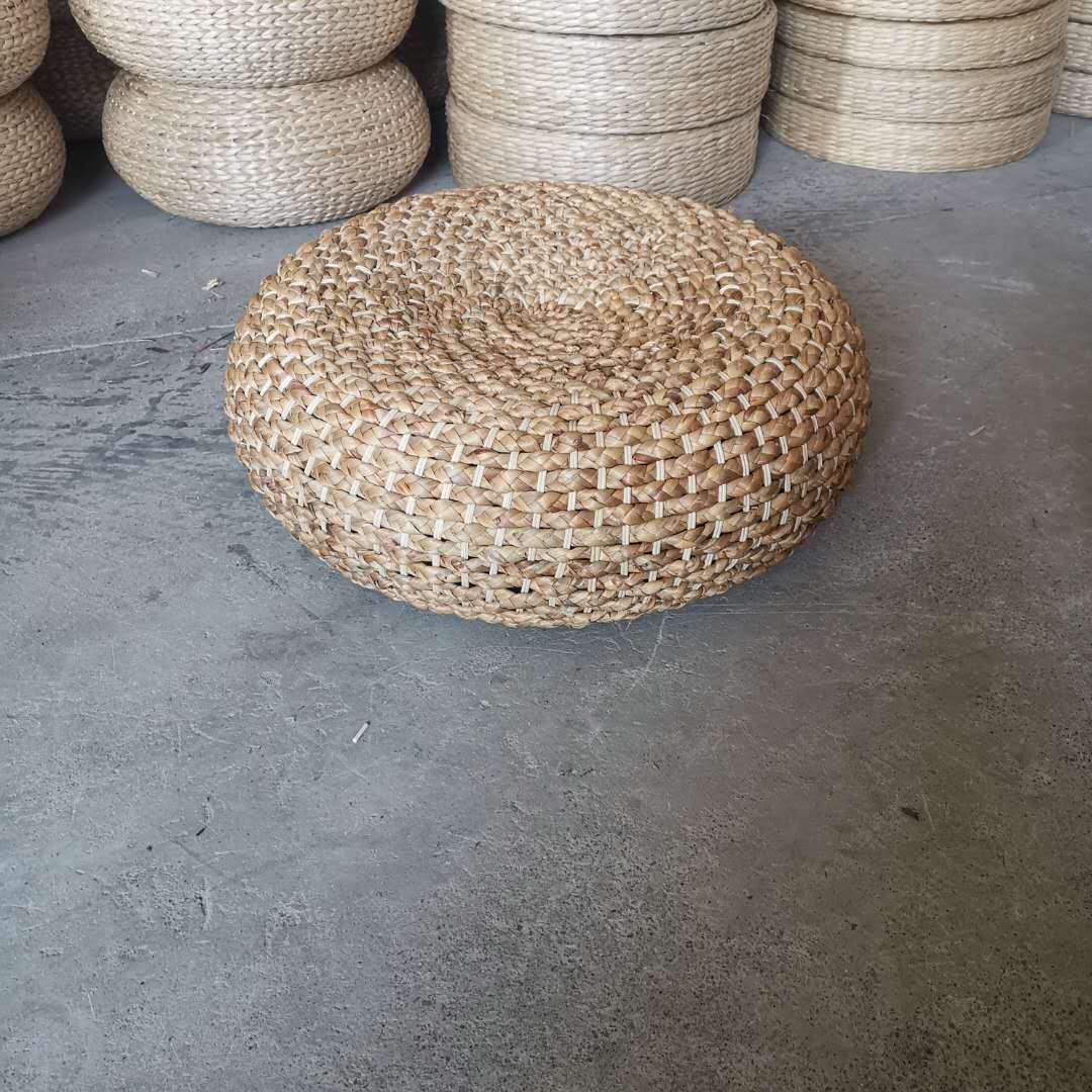 Natural Straw Pouf Grass Cushion