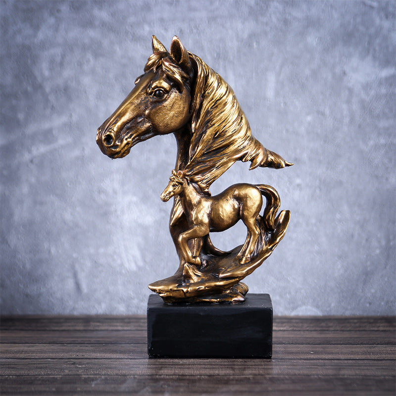 Gorgeous Horse Sculpture Statue Bronze Finish