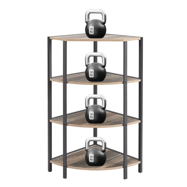 4-Tier Corner Shelf Multi purpose Display Storage Stand Home Office Decor Furniture