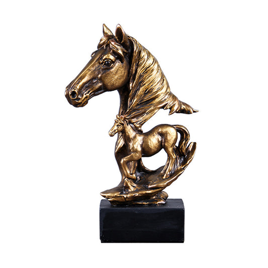 Gorgeous Horse Sculpture Statue Bronze Finish