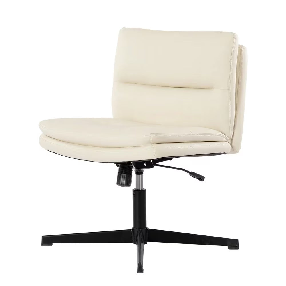 Stylish Contemporary Armless Swivel Desk Chair Home Office