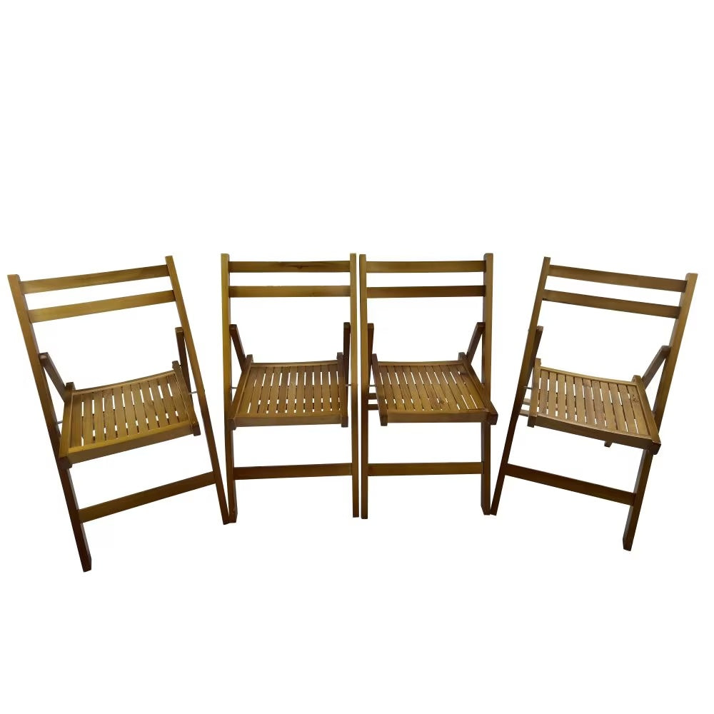 Slatted Wood Foldable Chair