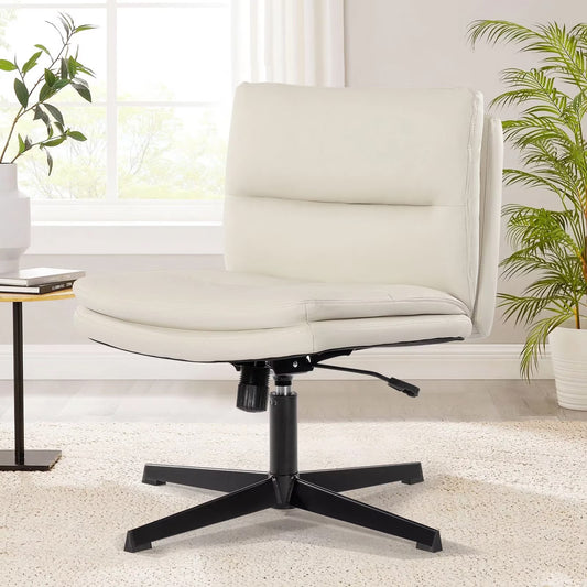 Stylish Contemporary Armless Swivel Desk Chair Home Office