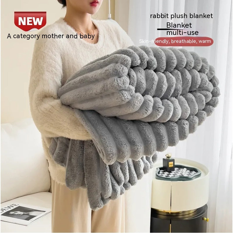 Luxurious Faux Fur Throw Blanket