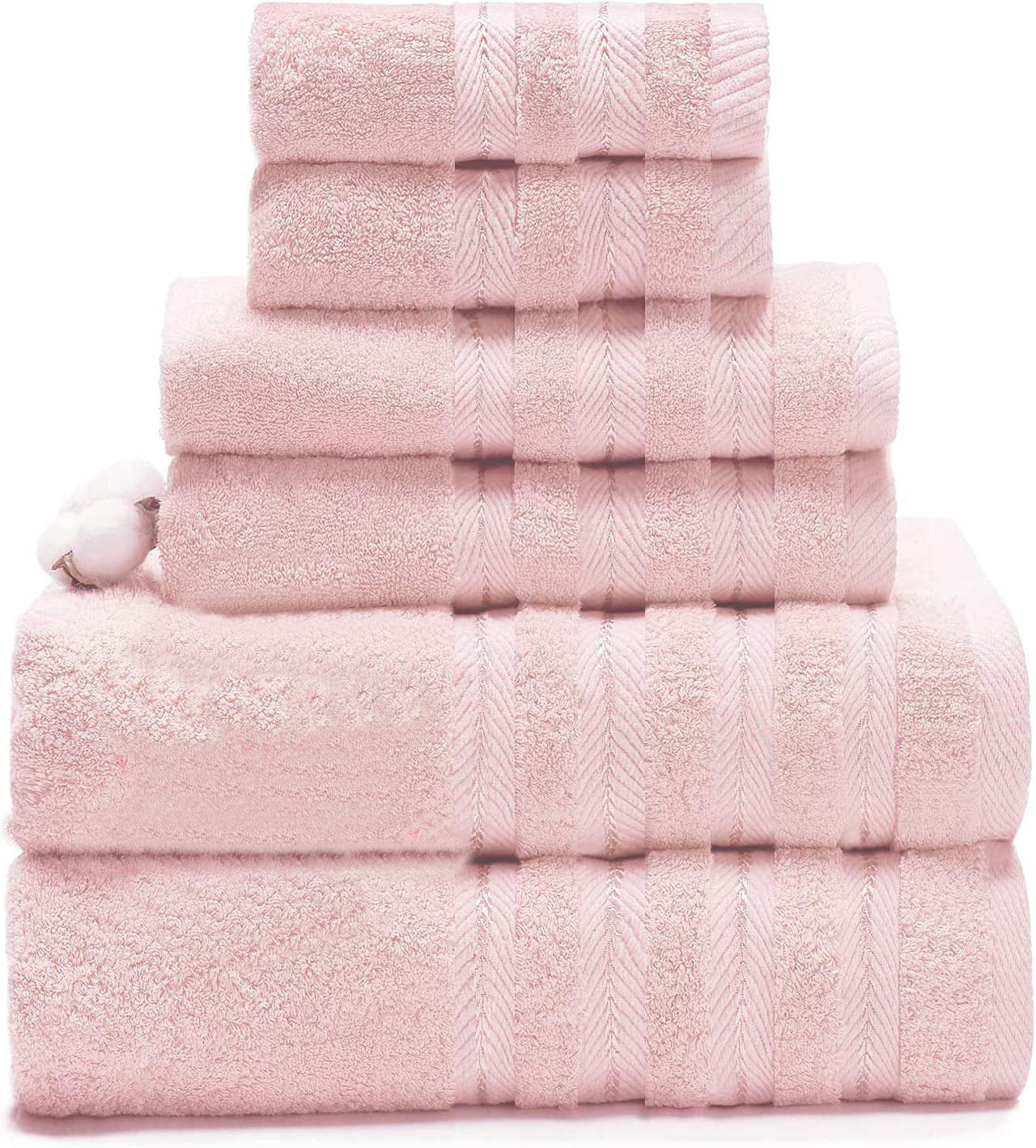 6pc Towel Set for Bath or Spa