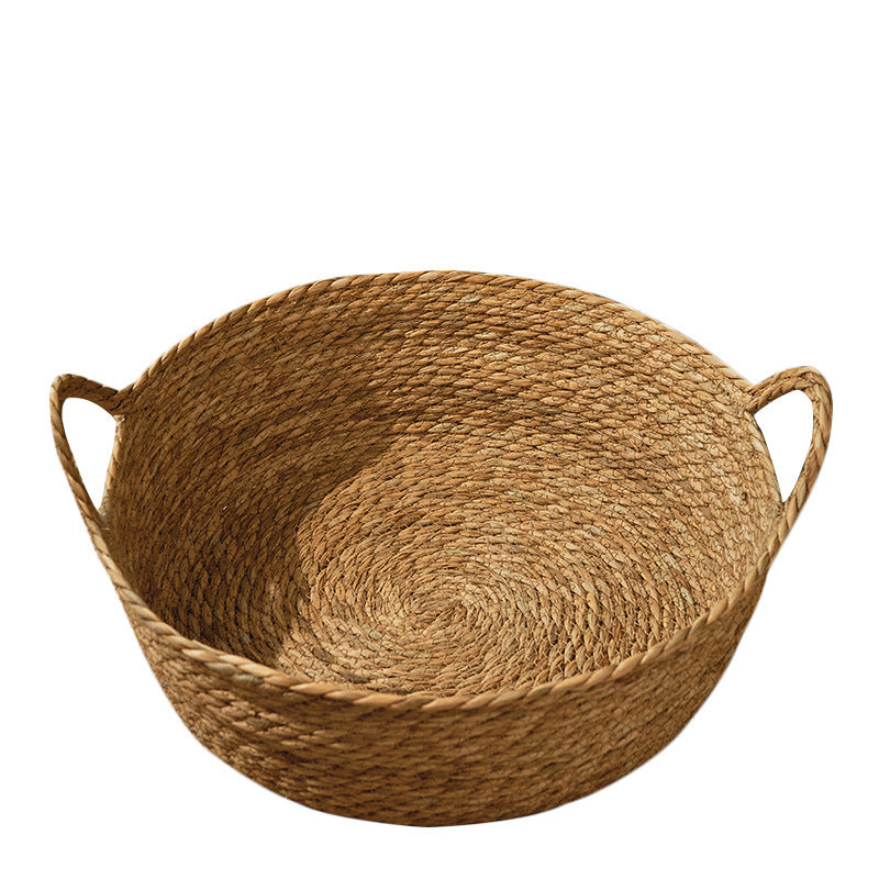 Rattan Basket with Handles Storage, Organize, Pet Bed