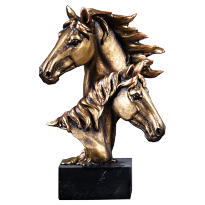 Gorgeous Horse Sculpture Statue Bronze Finish