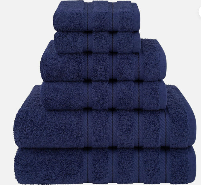 6pc Towel Set for Bath or Spa