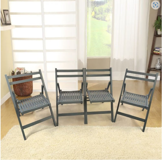 Slatted Wood Foldable Chair