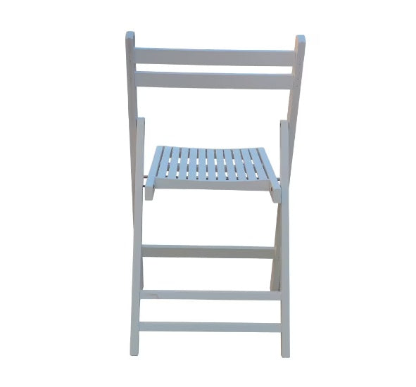 4 Pc Slatted Wood Folding Chairs Special Event Seating